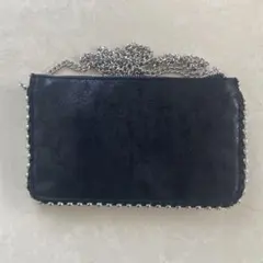 ZARA 黒 スエード ショルダーバッグ メタルスタッズ美品⭐︎