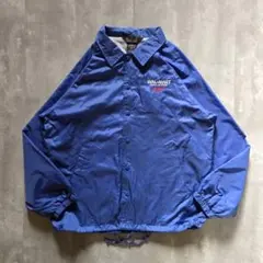 古着vintageコーチジャケット企業系刺繍 Auburn ブルーL