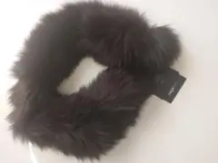 sagafurs ダークブラウン ファー マフラー