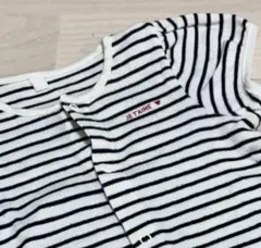 [24時間限定価格] プチバトー ロンパース67cm 半袖 ストライプ