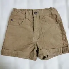 良品計画　無印良品　ベージュ コーデュロイ 半ズボン　110cm