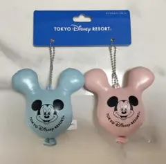 東京ディズニーリゾート ミッキーストラップ 2色セット　バルーンモチーフ