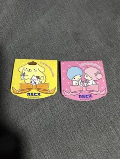 カルピス　サンリオステッカー　ポムポムプリン　キキララ