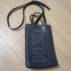 DIESEL ダークグレー ショルダーバッグ