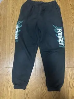 FORGET NEVERスウェットパンツ ブラック