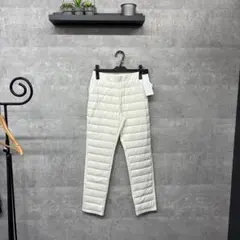 【新品】ダウンパンツ、LLサイズ白 スタイリッシュ