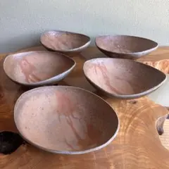 備前焼 皿 5枚組 作家物 鉢 和食器のサムネイル
