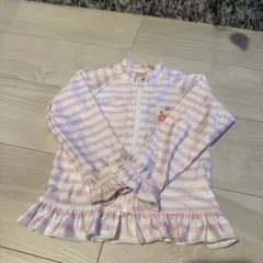 ベビー水着 女の子 フリル付きラッシュガード