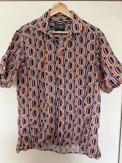 Gitman Bros 幾何学模様 半袖シャツ S