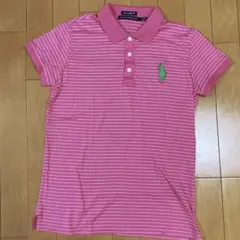 ポロ ラルフローレン 半袖 Tシャツ ビッグポニー ボーダー XS 良品