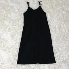 ラジエム La-gemme キャミワンピース 【M】肩紐調整可 ブラック