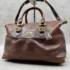 美品 COACH ショルダーバッグ マディソン ソフィア 2way y2k 茶 - メルカリ