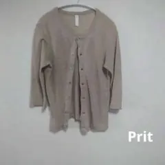 prit プリット ヨーロッパリネン 七分袖カーディガンのサムネイル