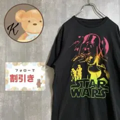 【雰囲気◎】Tシャツ 半袖　STARWARS ダースベイダー　ブラック　L