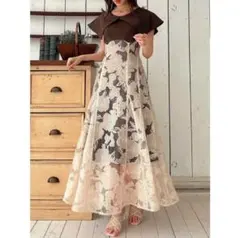 dazzlin オパールフラワーコルセットワンピース