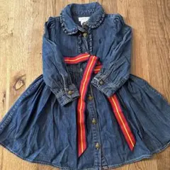 ラルフローレン　デニムフリル襟ワンピース　90センチ