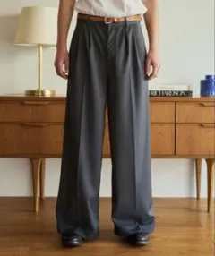 Camphor wood スラックス Sサイズ 杢グレー　完売品　即日発送