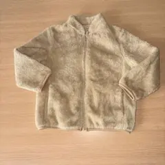 ユニクロ　ベージュ フリースジャケット 100cm
