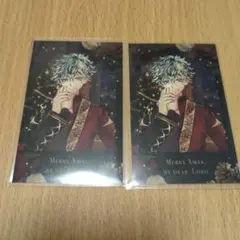 あくねこ クリスマスチェキ風カード ハナマル