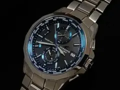 希少・箱付】カシオ オシアナス OCW-M7000 黒文字盤 観音開き - メルカリ