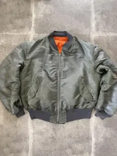 90s MA-1フライトジャケットリバーシブル カーキ オレンジ