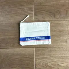 BEAMS DESIGN ストライプポーチ ホワイトのサムネイル