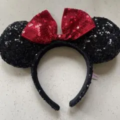 東京ディズニーリゾート カチューシャ 黒スパンコール