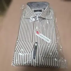 UNIVERSAL LANGUAGE ストライプ ビジネスシャツ