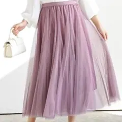 rps スーパーフレアチュールスカート　ピンク