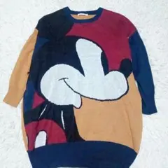 Avan Lily ミッキーマウス ニット ロング丈 ワンピース