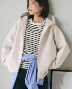 CREDONA クレドナ スタンダードルーズスタジャン 紺×白 オーバーサイズ