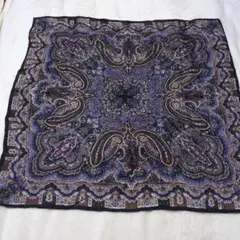 ペイズリー柄 紫系 スカーフ