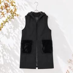 バンヤードストーム ファーポケット付ロングジレコート 上品 E11618