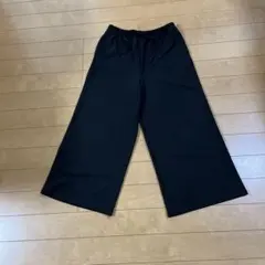 ブラック ワイドパンツ イージーパンツ