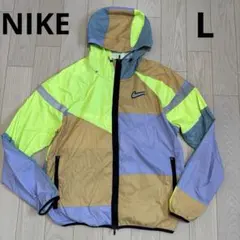【美品】 NIKE (ナイキ ）ウインドランナー ジャケット マルチカラー L