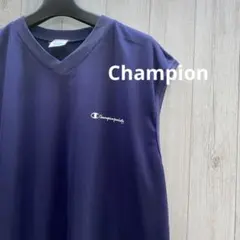 日本製 チャンピオン Champion ノースリーブ Vネック トップス