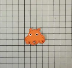 メンダコ 深海 オレンジ アイロン ワッペン ハンドメイド 色違い 生き物