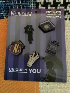 クロックスWednesday Addams ジビッツチャーム 5個セット