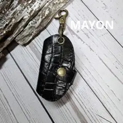 1点限りSale新品☆牛革クロコ型押し☆レザースマートキーケースフック付のサムネイル