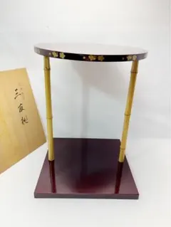 茶道具 桂棚 大日本茶道学会 仙翁好 渡辺可映 共箱 組立式 棚物 漆器