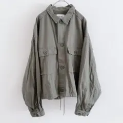 【未使用品】 ニコアンド ミリタリージャケット　薄手　カーキ　L