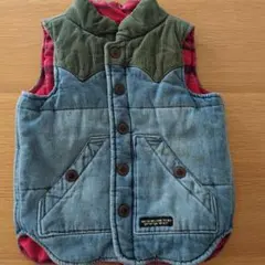 F.O.KIDS デニム中綿ベスト 100cm