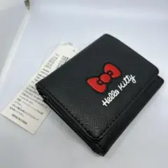 Hello Kitty 三つ折り財布 黒 サンリオ