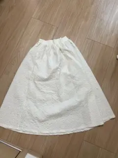 w closet ホワイト フレアスカート F スカート