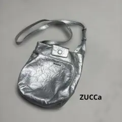 訳あり ZUCCa ショルダーバッグ シルバー emboss ミニ かばん 鞄