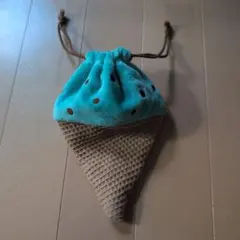 チョコミント　ポーチ　巾着　かわいい