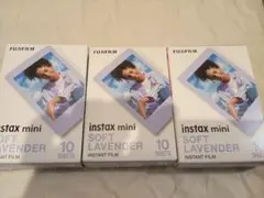 新品 フジフイルム チェキ instax mini ソフトラベンダー　30枚