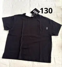 LOVEBOAT 半袖　Tシャツ　130 黒　シンプル　ロゴT 綿100%