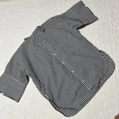 サ*ヒ様 マカフィー MACHPHEE ギンガムチェックコットンシャツ