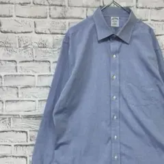 ブルックスブラザーズ長袖シャツ！ブルーL 0318